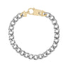 Gold Clasp Cuban Link Bracelet - Mens Steel Bracelets - The Steel Shop