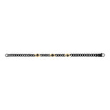 Triple Stone Cuban Link Bracelet - Mens Steel Bracelets - The Steel Shop